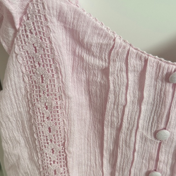 Wild Fable Pink Ruffle Sleeve Top - Picture 6 of 9